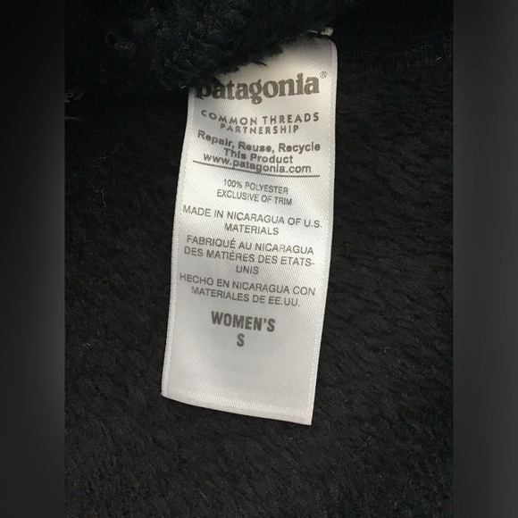 🏔Patagonia Snap T Fleece Pullover Size Small Black - Picture 6 of 9